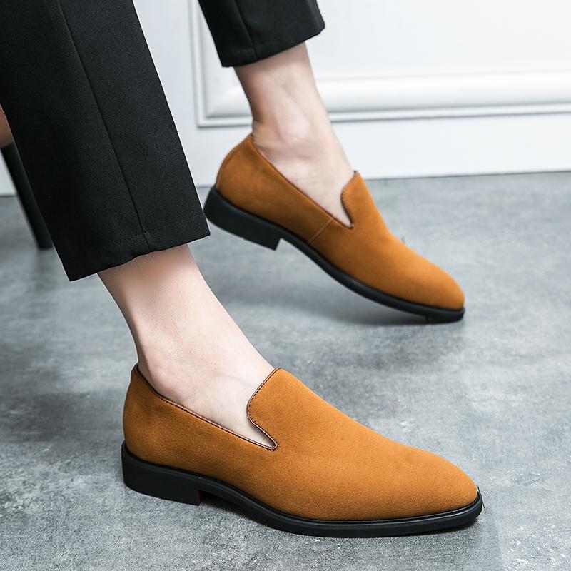 Red Bottom Leather Shoes Formal Men Dress Shoes Elegant Male Desinger Office Shoe Wedding Party Loafers for Men Driving Shoe