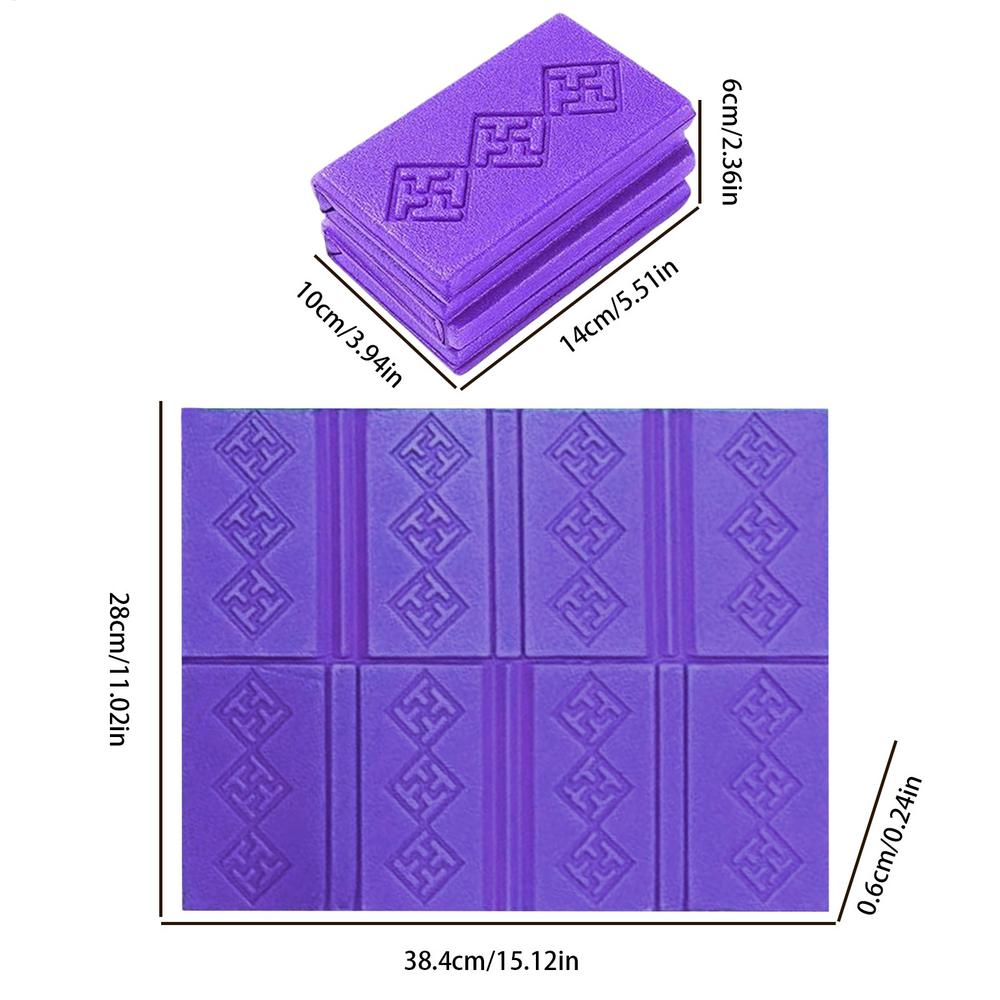 

Portable Lightweight Mini Waterproof Folding Mat Foam Sitting Pad for Outdoor Activities Foldable Seat Cushion for Comfort фіолетовий