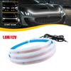 180cm Start Dynamic Scan WHITE LED DRL Hood Light Strip Daytime Running Light