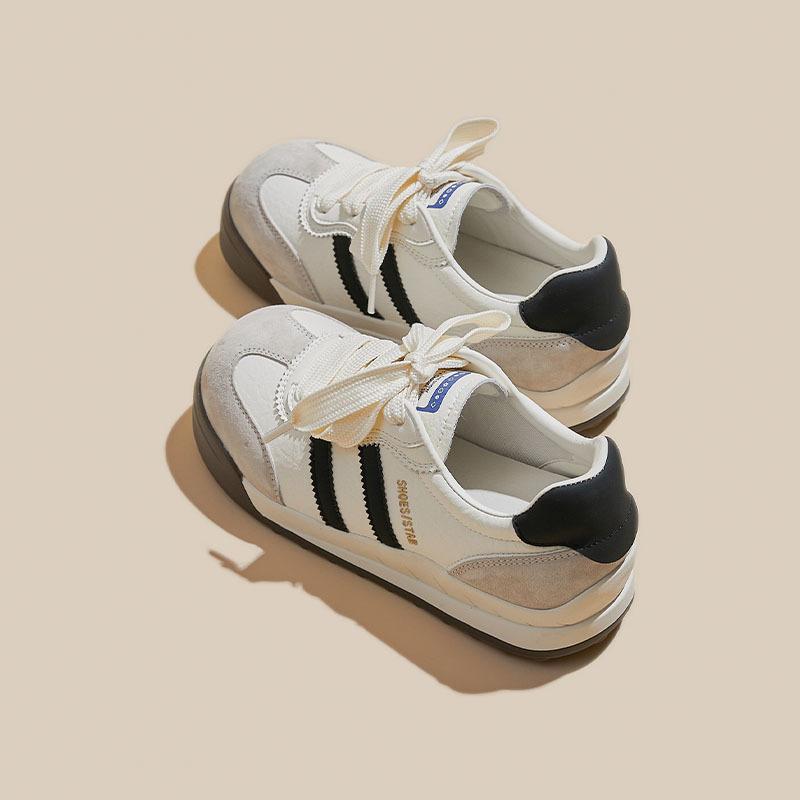 2025 autumn new platform German training shoes women's brown sports board shoes design sense retro casual Forrest Gump dad shoes