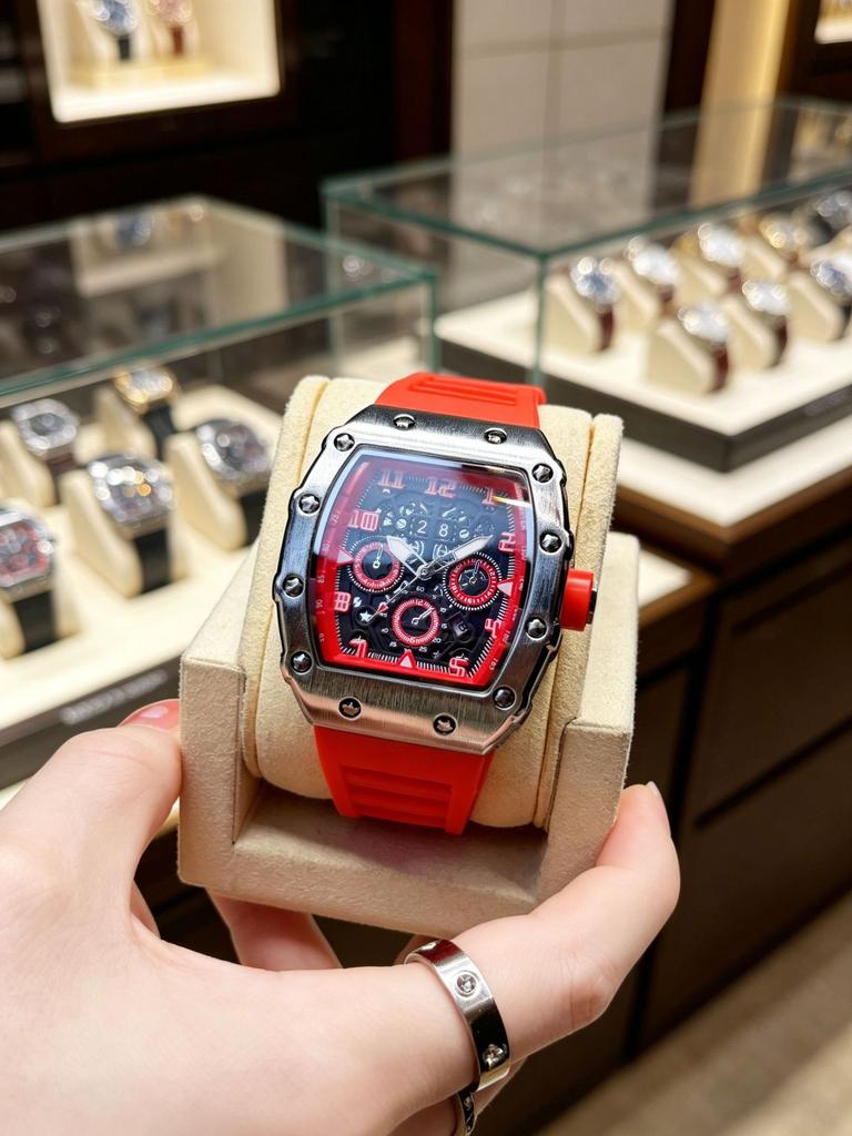 Men's Watch Casual Waterproof Fashion Dopamine Dial Trendy Sports Student Quartz Wristwatch