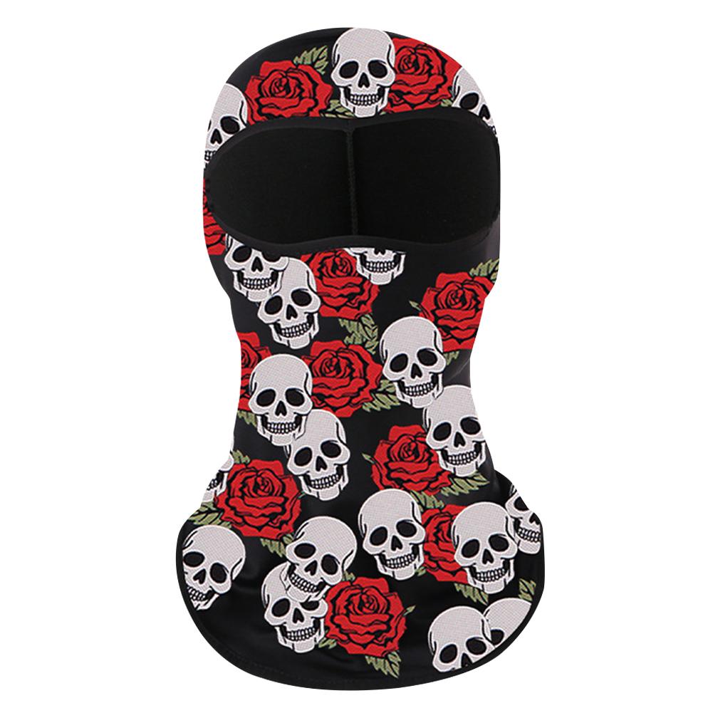 Unisex Balaclava Ghost Face Mask Scary Skeleton Skull Face Mask for Halloween Cosplay Mask for Outdoor Sport Motorcycle Facemask