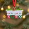Christmas Pendant Bright Red Green Gloves Shape Festive Color Hanging Ornament Holiday Wall Decoration Gift