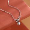 2023 Popular Design: 925 Sterling Silver Pearl Necklace, Light Luxury Clavicle Chain