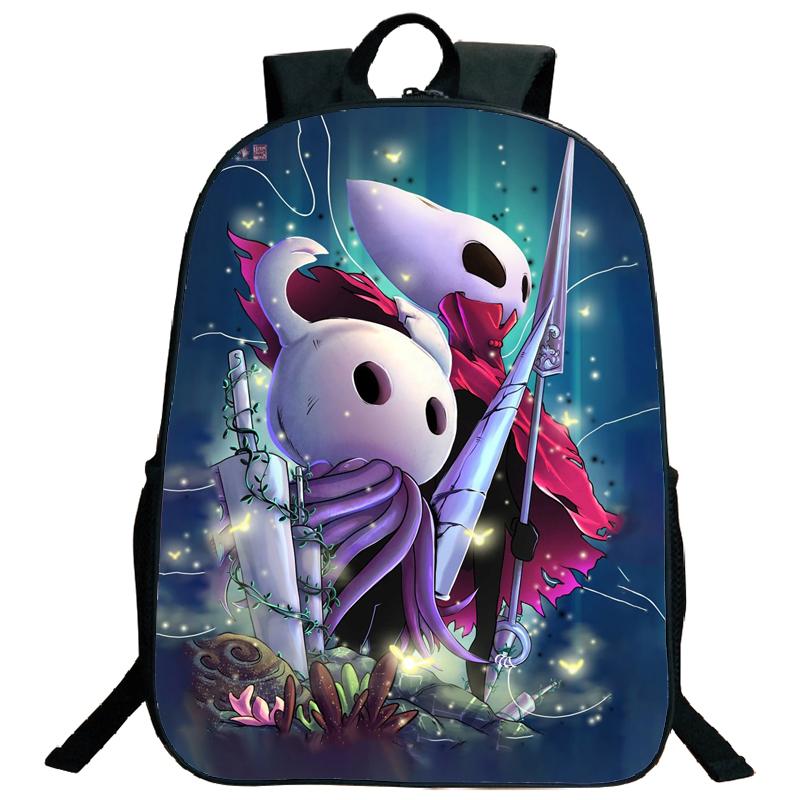 Hollow Knight Backpacks Hot Game Lightweight Laptop Teens School Bags Women Girls Capacity Cartoon Travel Mochilas