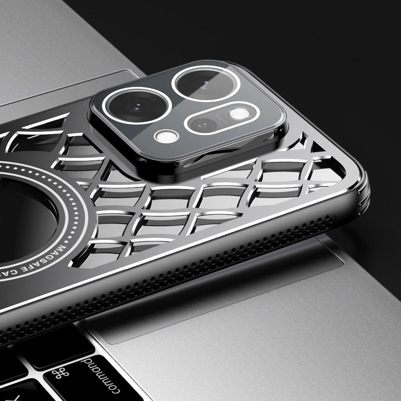 Aluminiowy stop Odprowadzanie ciepła Magnetyczne etui pierścieniowe Dla OPPO Reno 14 14Pro Ładowanie bezprzewodowe Ochrona obiektywu Pokrowiec odporny na wstrząsy