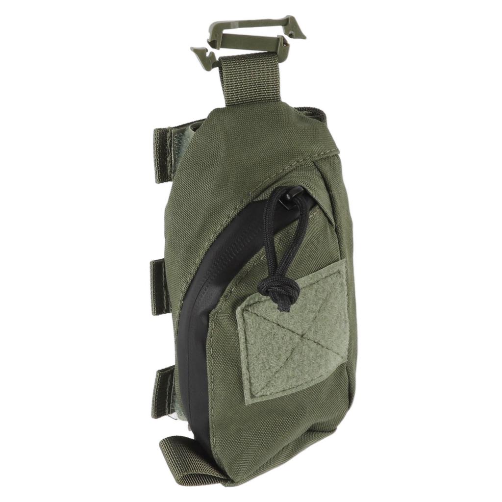Outdoor Backpack Shoulder Strap Pouch Clip On Pouch Backpack Attachment Bag for Hikers OD Green