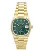 Super Seville Gold Tone Stainless Steel Green Dial Quartz 97B237 Men's Watch