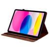 For iPad (2025)/10.9 (2022) Leather Case Heart Imprint Foldable Stand Card Slot Stylus Holder Tablet Cover