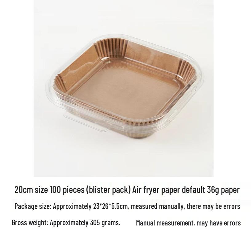 Food Grade Silicone Air Fryer Baking Papers, 16cm-20cm