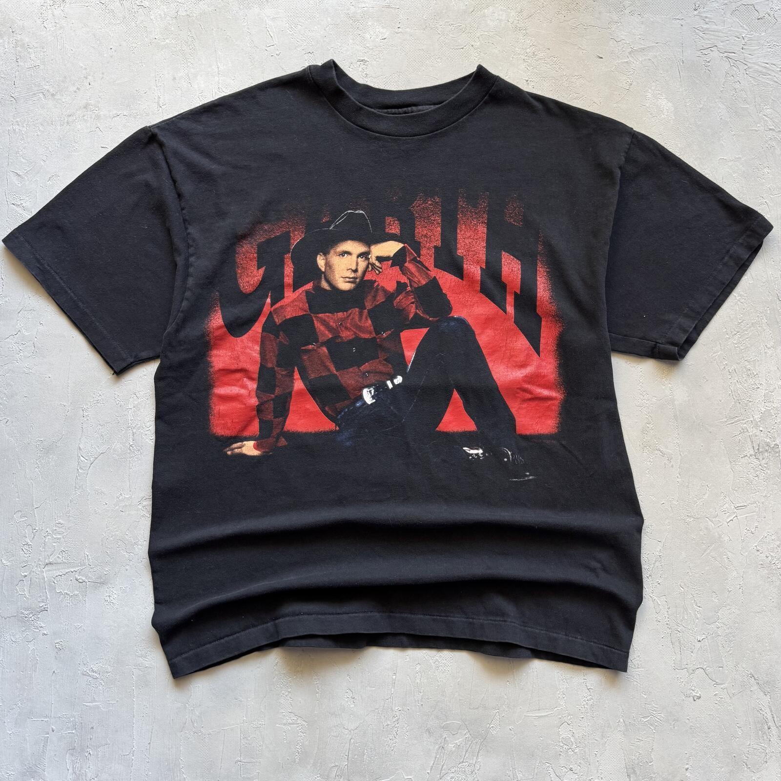 Vintage 1990s Garth Brooks Black Concert Country Tour T Shirt Unisex T-Shirt XXXL