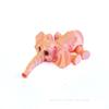 PLA 3D Printed Elephant Model Multi-jointed Solid Color Elephant Action Figurine Movable Mini Elephant Doll Desktop Decoration