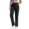 Gefütterte Damen-Jogginghose mit weitem Bein und Taschen für Freizeit und Alltag