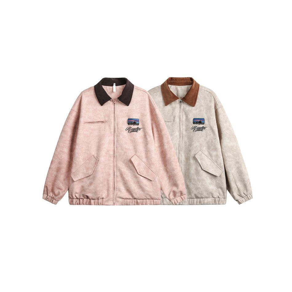 Women's Retro Baseball Jacket: Spring/Autumn Loose-Fit Pilot Design