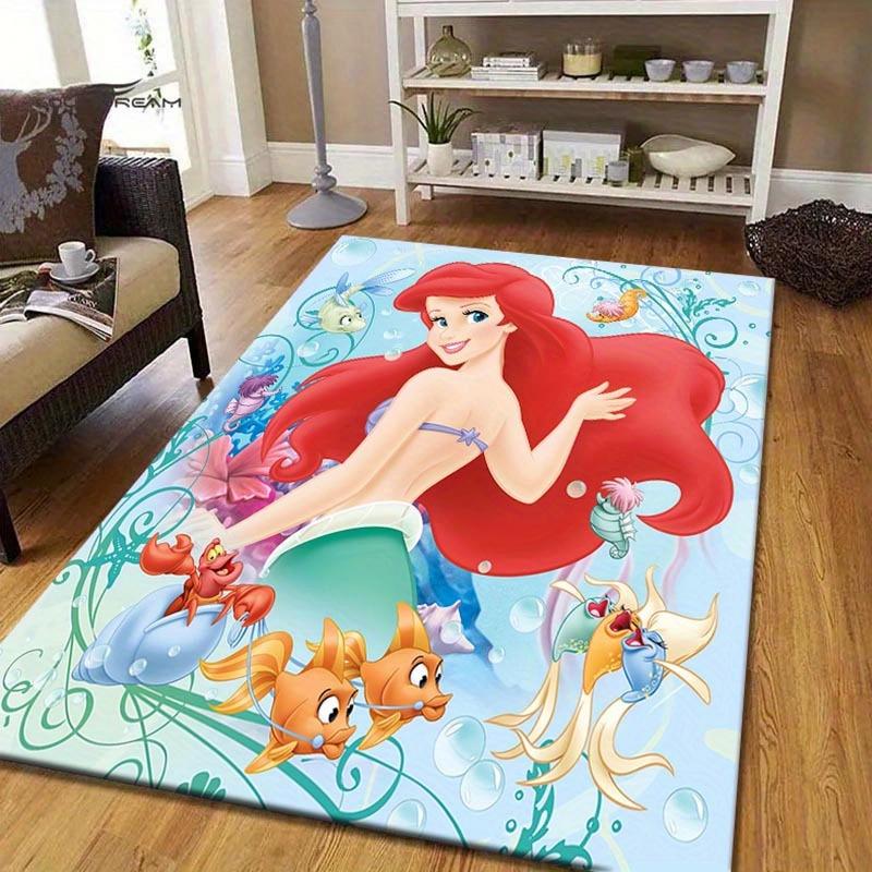

1pc Mermaid Pattern Area Rug Soft Flannel Floor Mat for Living Room, Bedroom, Kitchen, Sofa Coffee Table Floor Mat, Machine Washable 60cm by 90cm