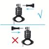 Aluminum Alloy Bike Handlebar Mount For Gopro Hero 12/11/10/9/8/7/6/5/4 Session AKASO Campark And Other Action Cameras