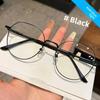 Clear Anti Radiation Filter Glasses Women Men Round Metal Eyewear At Home Travel Female Male Blue Light Blocking Glasses