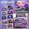 Duvet Cover Printed With Christmas Decoration Super Soft Brushed Microfiber Double Bed Comfortable Set With Zipper Closure And 2 Pillowcases
