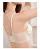 Gładki Biustonosz Bandeau Push-Up na Mały Biust - Antypoślizgowy i Zapobiegający Opadaniu z Zapięciem z Przodu i Pięknym Tyłem