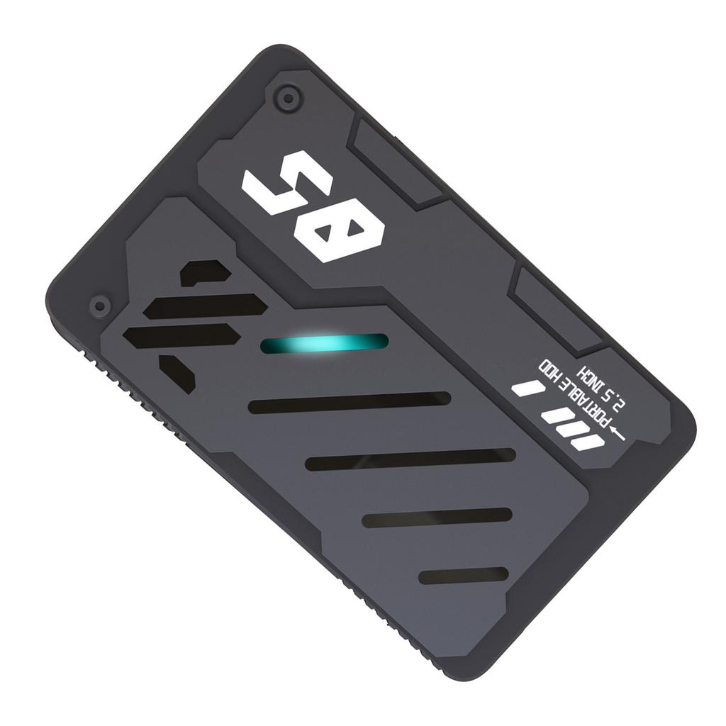 2,5-tommers USB3.0 bærbar ekstern harddisk med pustelys, mekanisk type, rask overføringshastighet