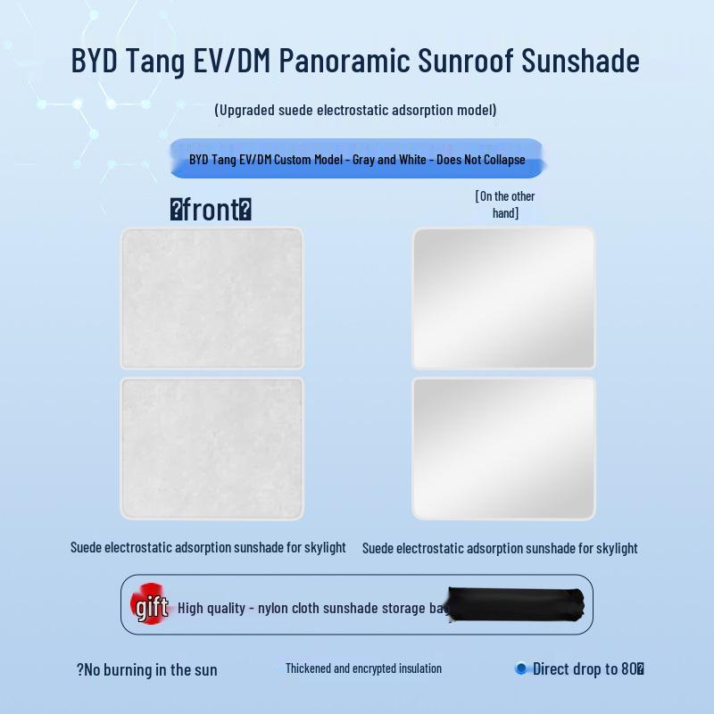 BYD Seal Tang Han Suede Heat Insulation Sunroof Shade