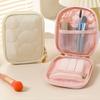 Portable Travel Makeup Bag Cosmetic Organizer Zipper Pouch for Women Girls Daily and Travel Use