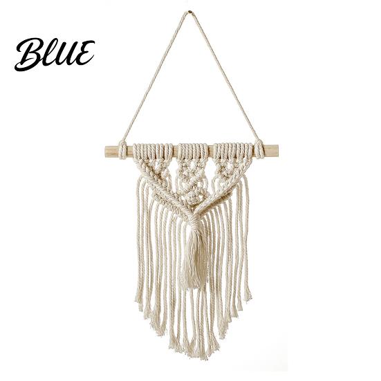 Nordic Handmade Woven Room Decor Tassel Tapestry Cotton Wall Hanging Ornament