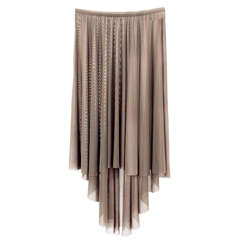 Elegant Slanted Edge Ballet Skirt for Adult Women - Gymnastics & Dance Practice Wear