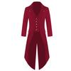 Medieval  Plus SIZE Halloween Cosplay Costume Mens Kids Steampunk Gothic Jacket Victorian Tailcoat Vintage Tuxedo Coat