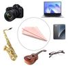 HAUUFENN Musical Instrument Cloths, Set of 8, 17 X 15 Cm, Ultra-Fine Fiber, Double-Sided Cleaning Cloths, 4 Colors, Suitable for Cleaning Eyeglasses,