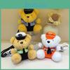 Firefighters Traffic Police Police Teddy Bears Plush Keychains Dolls Decorative