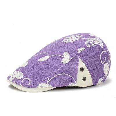Duck Tongue Cap Ladies Spring and Summer Flower Cap Casual Shopping Fashion Cap Korean Version of The Tide of Women's Models Beret