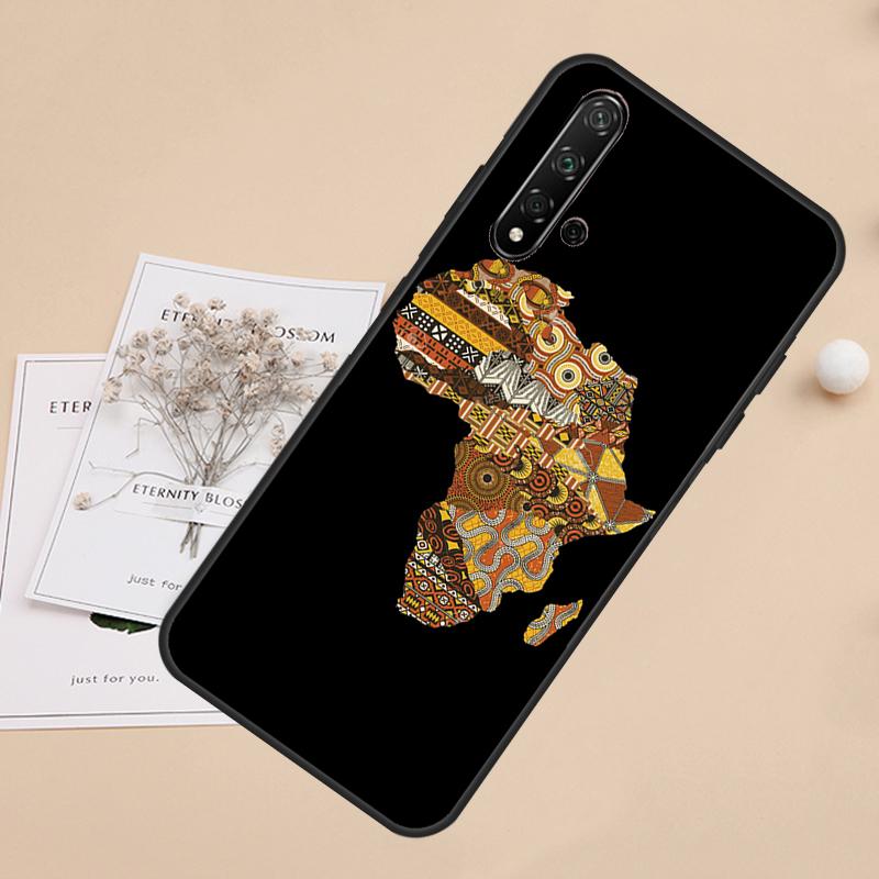 Africa Map For Huawei Nova 8i 7i 11i 12i 12s 9 10 SE Y60 Y61 Y70 Y72 Y73 Y90 Y91 P20 P40 P30 Lite Case