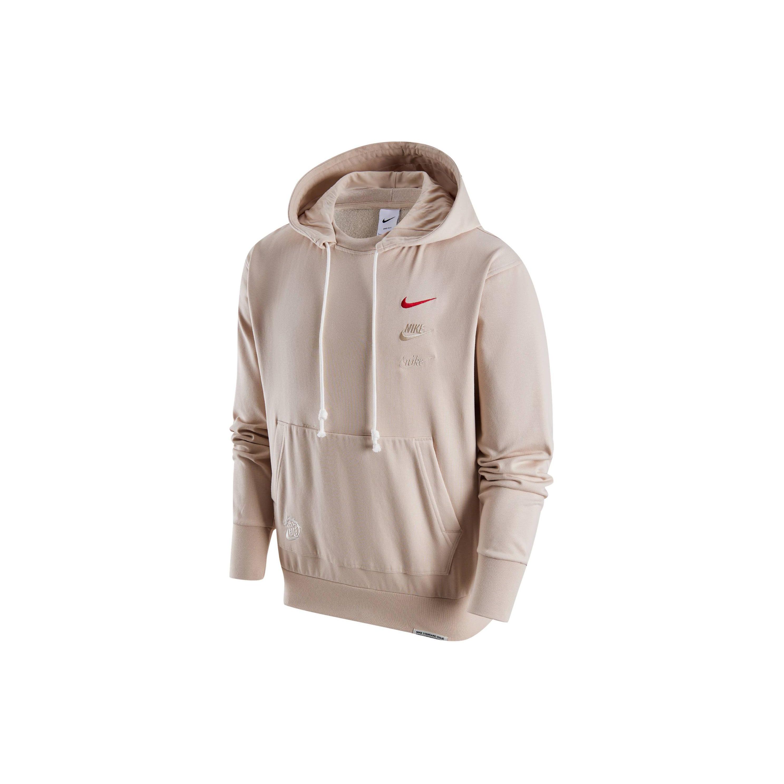 Nike Men s Standard Issue CNY Year Of The Dragon Hoodie Beige FZ9041-126 L