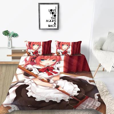 Ensembles de literie sexy pour filles Ensembles de housses de couette pour lit d'enfant Housse de couette Anime Linge de lit pour la maison Impression 3D Belle couverture de lit Sans drap