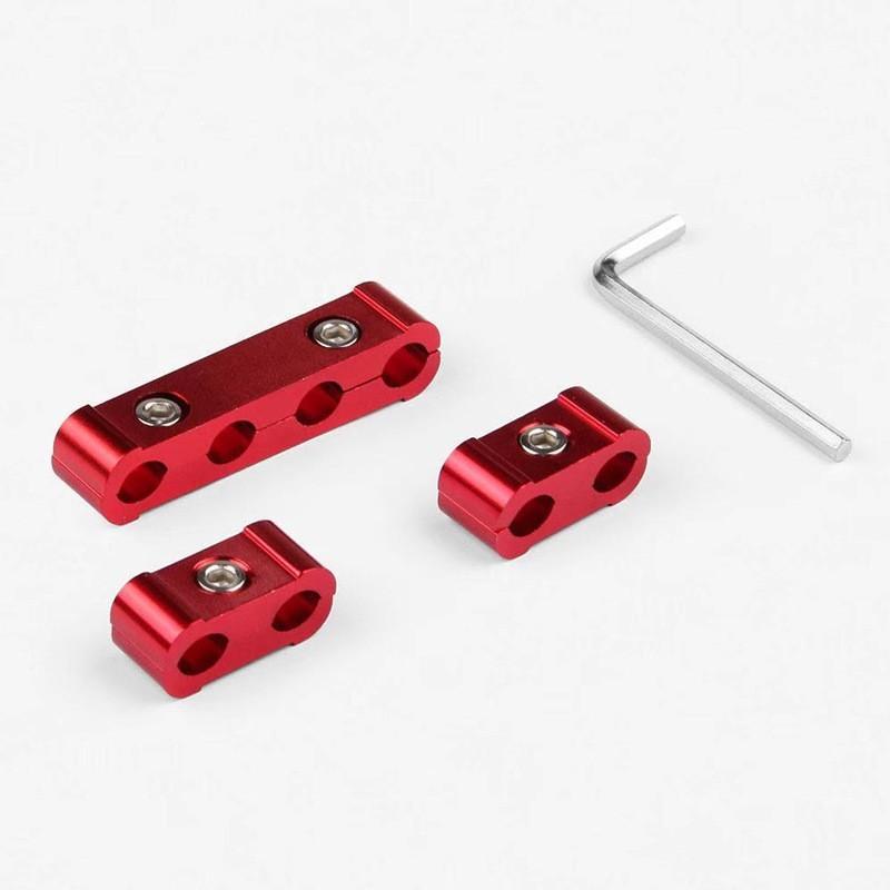 Universal Aluminum Alloy Spark Plug Wire Separator Kit With Fixed Clips For Car Engine Maintenance