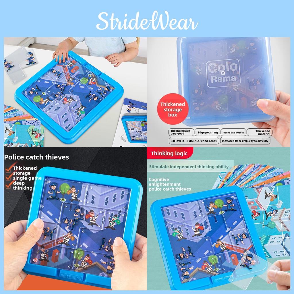 Puzzle Toy For Kids Police Chase Thief Strategy Game For Children
