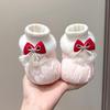 Autumn/Winter Soft Sole Baby Shoes & Socks, 0-6 Months, Non-Slip Velvet-Lined Princess Covers