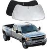 Silverado Windshield Sun Shade for Silverado 2007 2008 2009 2010 2011 2012 2013 Front Window Sunshade Sun Visor 240T Shade Blocks UV Rays Car