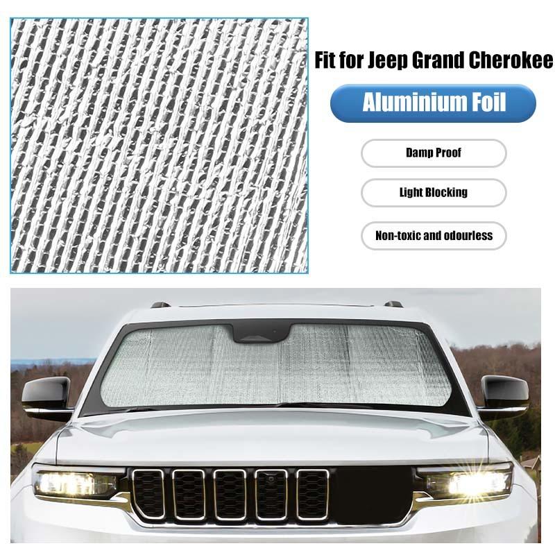 Fit For Jeep Grand Cherokee 2022 Up Car Front Windshield Sunshade Window Shade Foldable Sun Visor Cover Car Interior Accessories,1 Pc