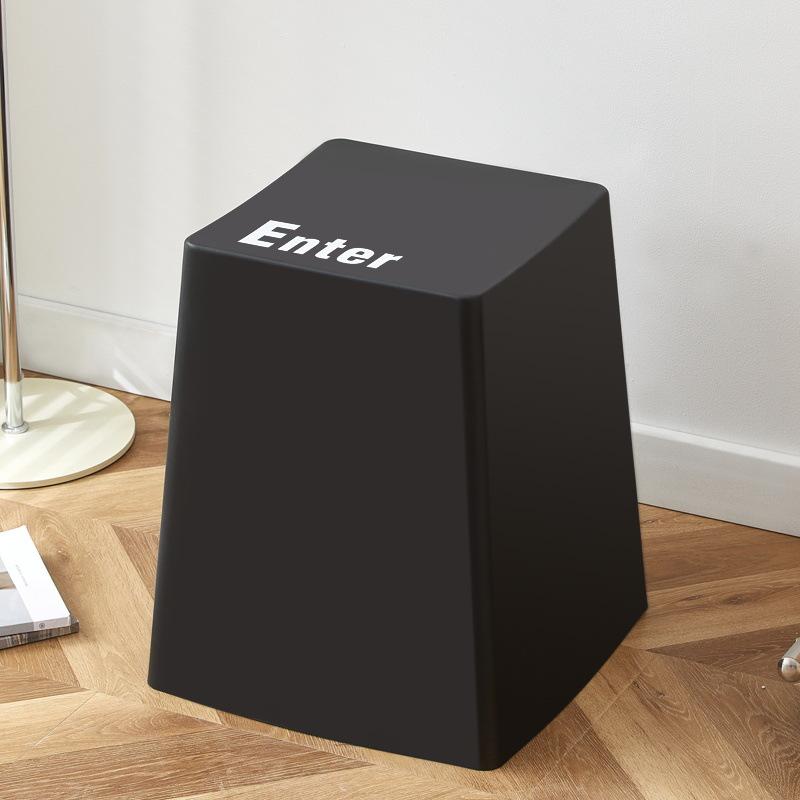 Color Keyboard Plastic Stool Creative Simple Living Room Table Foot Stool Minimalist Keyboard Glue Bench Multifunction Furniture