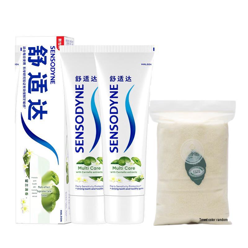 Sensodyne Complete Protection Toothpaste with Cotton Towel Set