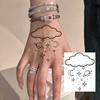 1 Foglio Tatuaggi Temporanei Teschio Ancora Insetto Per Mani Collo Adulti, Adesivi Tatuaggi Finti di Halloween Tatuaggi Realistici a Lunga Durata