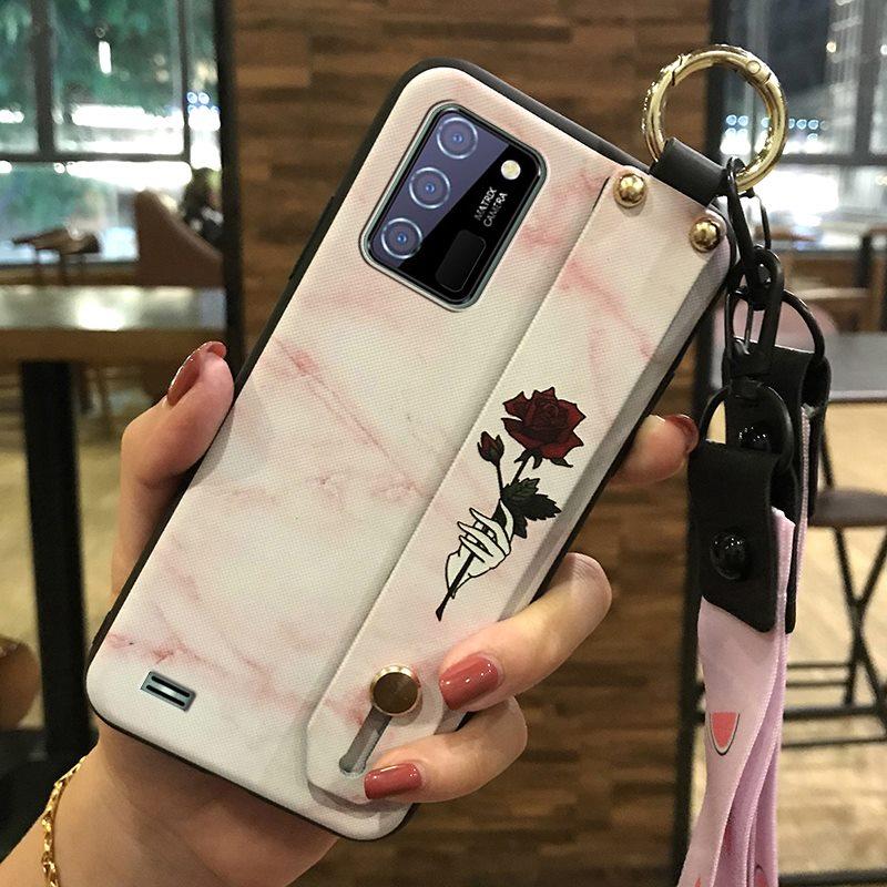 Водонепроницаемый ремешок на запястье Чехол для телефона для Oukitel C25 Подставка Шнурок Грязеотталкивающая Задняя крышка с кольцом Защитный Противоударный