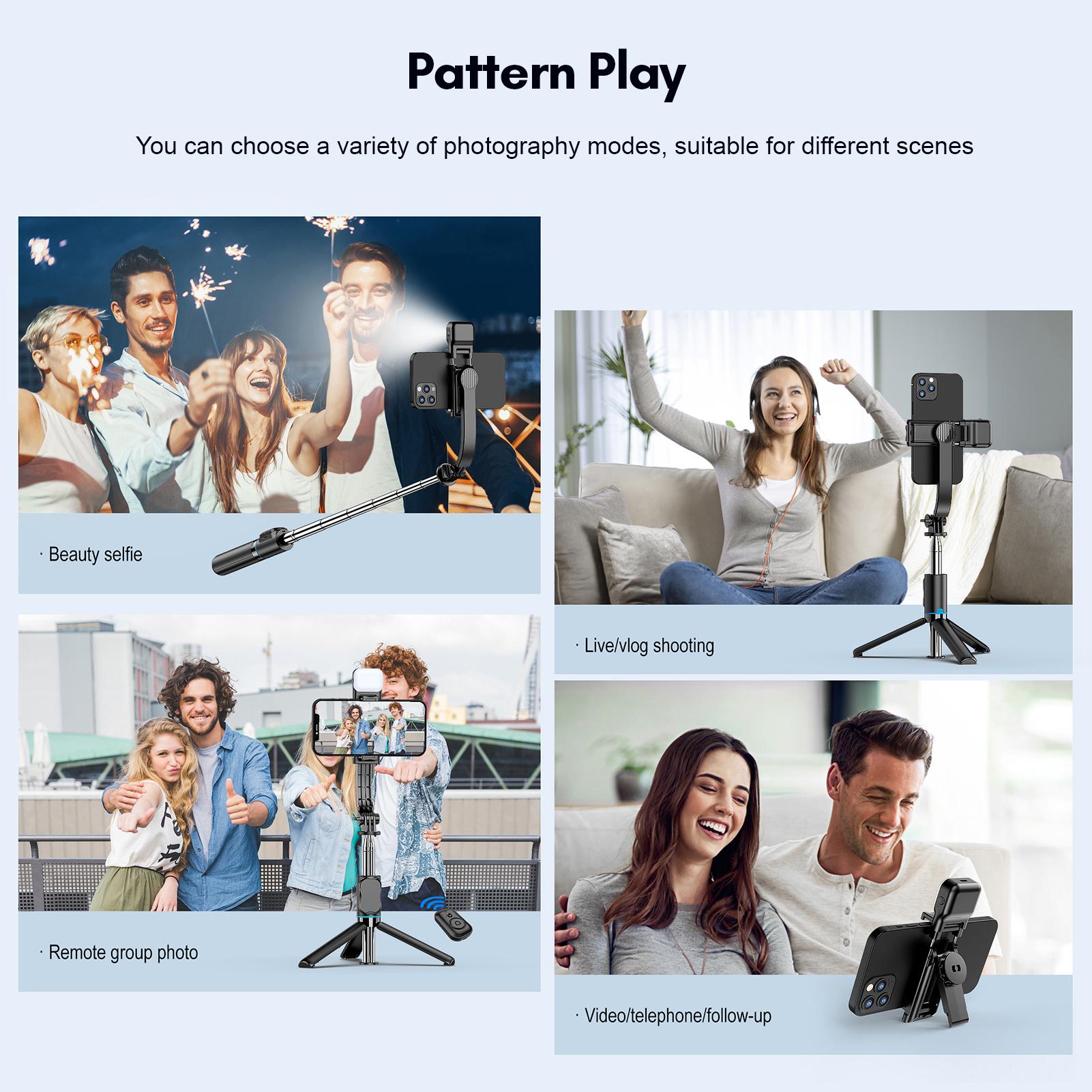 Многофункциональный настольный штатив для селфи-палки 107 см/42 дюйма — фото 3