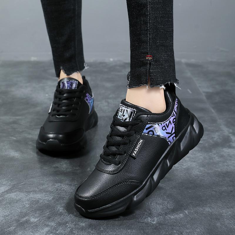 Women Fashion Air Cushion Platform Sneakers Autumn Breathable Lace Up Wedge Sport Shoes Comfort Travel Casual Shoes