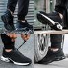Safety Shoes For Men Breathable Work Sports Shoes Steel Toe Mining Boots Anti-Smash Puncture Resistant Safety Protection Shoes