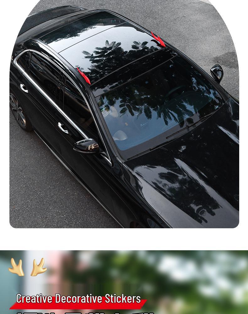 Universal Dragon Horn Car Roof Decoration: Creative Sedan Exterior Light Flow Fin Modification