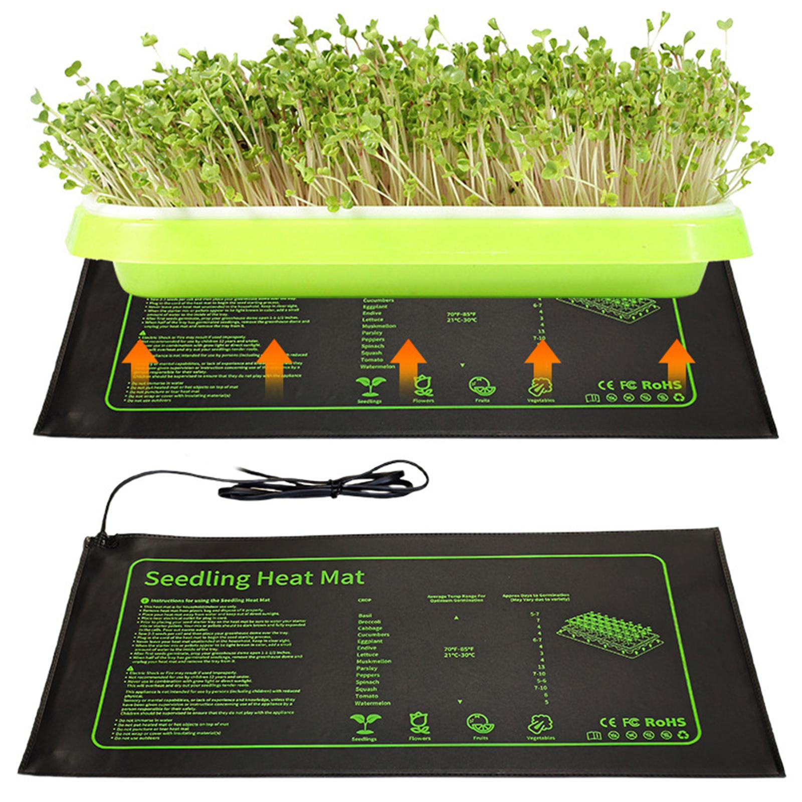 20W Seedling Heating Mat Plant Heating Warm Mat Indoor Garden Reptiles Heat Pad Waterproof Nursery Warmth Pad For Seedling EU