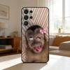 Cute Funny M-Monkey Phone Case For Samsung S26,S25,24,23,22,30,21,10,9,Ultra,Plus,Lite,Black Soft Case
